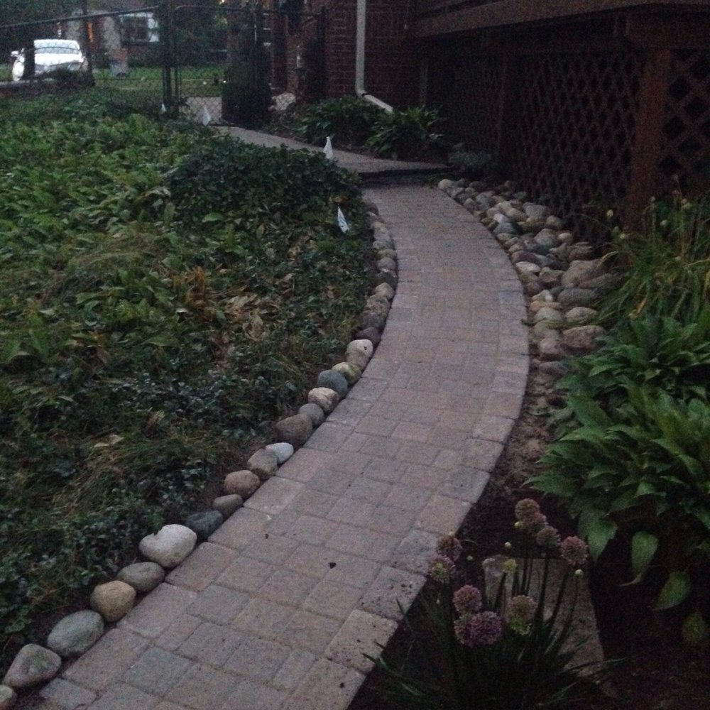 Wright's Landscape Services - a brick walkway in front of a house - Landscaping Near Me - Romulus, Michigan Wright's Landscape Services - a brick walkway in front of a house - Landscaping Near Me - Romulus, Michigan