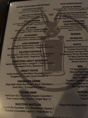 Menu photo 6 The Fat Rabbit Pub Tampa, FL