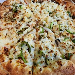 Ali Baba Pizza - Ali Baba Pizza thick crust with vegan cheese :)