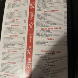 Golden Palace - Menu