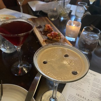 Five Restaurant - Espresso martini ($14) Pomegranate Martini ($14) Bruschetta ($12) - Italian Near Me - Fresno, California Five Restaurant - Espresso martini ($14) Pomegranate Martini ($14) Bruschetta ($12) - Italian Near Me - Fresno, California