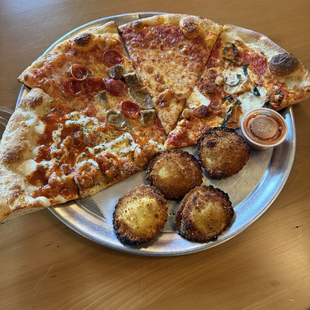 Peter’s Pizzeria - Various slices and fried ravioli. - Pizza Near Me - Pompano Beach, Florida Peter’s Pizzeria - Various slices and fried ravioli. - Pizza Near Me - Pompano Beach, Florida