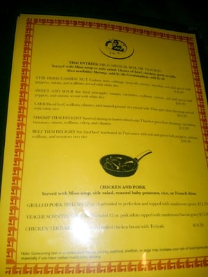 Menu photo 7 Thai Delight Mesilla, NM