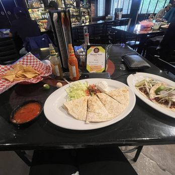 Urban Sombrero - Chicken Quesadilla and pastor tacos - Mexican Near Me - Denver, Colorado