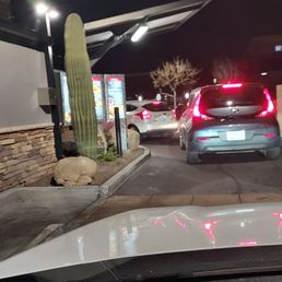 Drive thru move fast