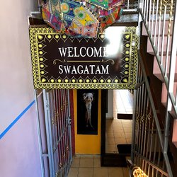 Zayka - Restaurant is downstairs