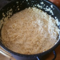 a pan of rice and onions