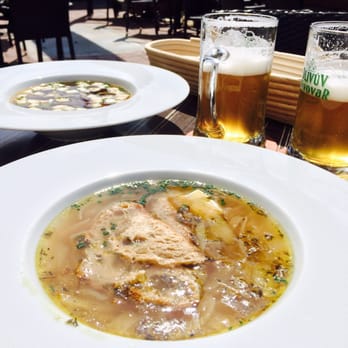 Olivův pivovar - Onion soup, rabbit stock, Dolnobřežanská 10° lager - Brasseries Near Me - Dolní Brežany, ST Olivův pivovar - Onion soup, rabbit stock, Dolnobřežanská 10° lager - Brasseries Near Me - Dolní Brežany, ST