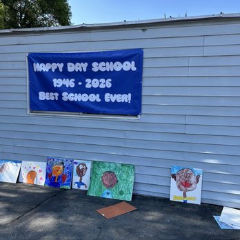 Happy Day School - Art work and the Happy Day School sign - Child Care & Day Care Near Me - Monterey Park, California Happy Day School - Art work and the Happy Day School sign - Child Care & Day Care Near Me - Monterey Park, California