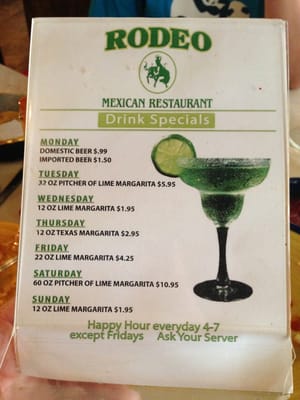 Menu photo 6 Rodeo Mexican Restaurant Valdosta, GA Menu photo 6 Rodeo Mexican Restaurant Valdosta, GA
