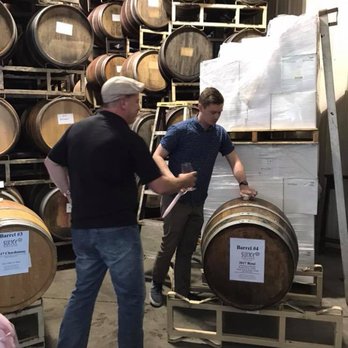 Sunce Winery & Vineyards - Barrel tasting w/ friends and family. Wonderful Easter! - Wine Tasting Room Near Me - Santa Rosa, California