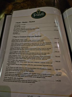 Menu photo 7 Fratelli Rio de Janeiro, RJ Menu photo 7 Fratelli Rio de Janeiro, RJ