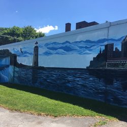Public Art - Buffalo Harbor Scene Mural