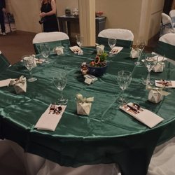 Wildflower Events Center - They provide white linens but you can add your own touches