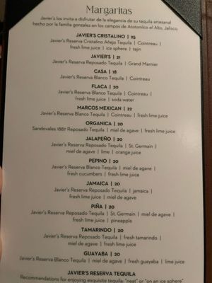 Menu photo 4 Javier’s Los Angeles, CA