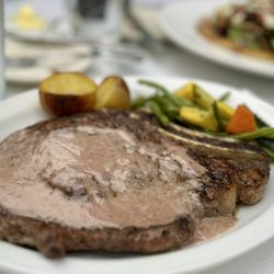 Cafe Zack - 16oz Cowboy Ribeye with Blue-cheese sauce