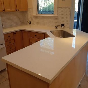 Subia's Granite & Marble - White Quartz in Rewood City with a miter edge. - General Contractors Near Me - San Jose, California Subia's Granite & Marble - White Quartz in Rewood City with a miter edge. - General Contractors Near Me - San Jose, California