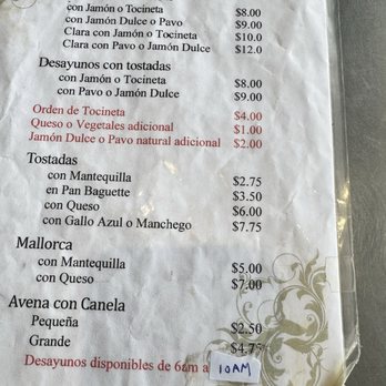 Panadería España Repostería - Menu - Bakeries Near Me - Carolina, Puerto Rico