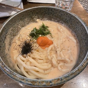 Udon Lab - Mentaiko Cream Udon - Noodles Near Me - New York, New York Udon Lab - Mentaiko Cream Udon - Noodles Near Me - New York, New York