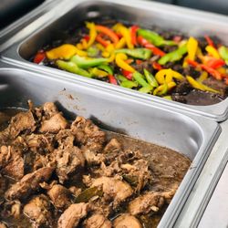 Lumpia Station - Chicken Adobo and Beef Steak