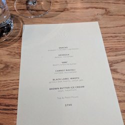 Beet - Tonight's set menu