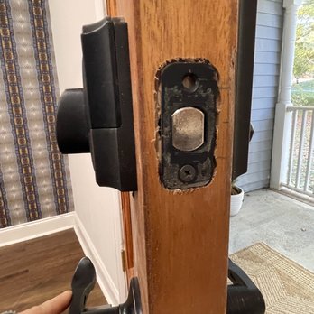 Mustard Seed Renovations - Again terrible craftsmanship on my brand new custom mahogany doors - General Contractors Near Me Mustard Seed Renovations - Again terrible craftsmanship on my brand new custom mahogany doors - General Contractors Near Me