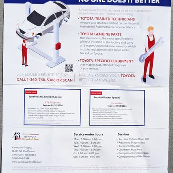 McCord's Vancouver Toyota - The flyer they sent me with coupon - Car Dealers Near Me - Vancouver, Washington