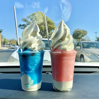 Rita's Italian Ice & Frozen Custard - Blueberry & Dragonfruit Gelati - Ice Cream & Frozen Yogurt Near Me - Alameda, California