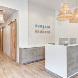 SUGARED + BRONZED - S+B Arboretum reception desk and treatment rooms