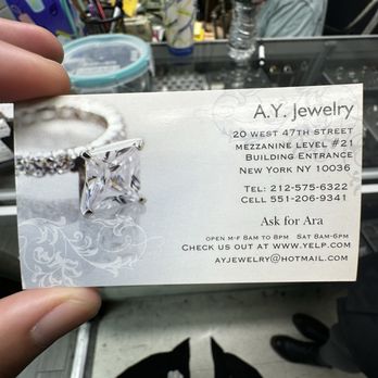 AY Jewelry - Business card - Jewelry Near Me - New York, New York