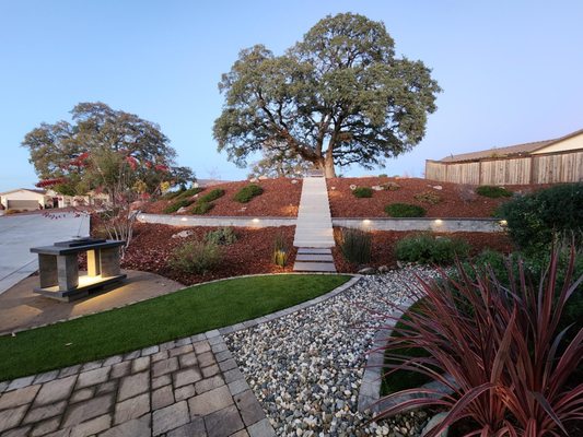 Staircase to Heaven - Picturesque sunset on this modern Zen Garden landscape. Complete with DG pathway, floating steps, retaining walls, pavers, lighting, and custom sculpture.
Give us a call at 916-918-3990 or go to http://www.reliablelandscapesdesign.com
to get a start on your 3D design and outdoor living renovation! Staircase to Heaven - Picturesque sunset on this modern Zen Garden landscape. Complete with DG pathway, floating steps, retaining walls, pavers, lighting, and custom sculpture.
Give us a call at 916-918-3990 or go to http://www.reliablelandscapesdesign.com
to get a start on your 3D design and outdoor living renovation!