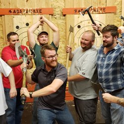 Agawam Axe House - Bachelor Party celebration at the Agawam Axe House