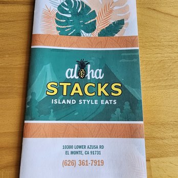 Aloha Stacks - Takeout menu - Pancakes Near Me - El Monte, California