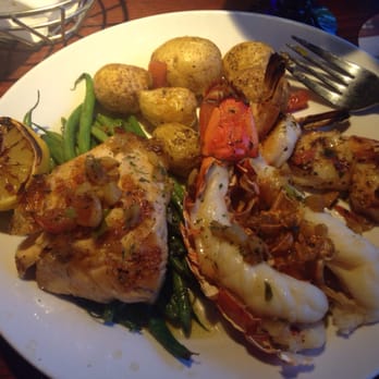 Red Lobster - Lobster, shrimp and salmon combo- everything prepared well, the lobster was so moist and succulent- Yum! - Seafood Near Me - Medford, Oregon Red Lobster - Lobster, shrimp and salmon combo- everything prepared well, the lobster was so moist and succulent- Yum! - Seafood Near Me - Medford, Oregon