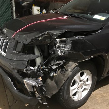 Post Auto Body - Jeep left front hit - Body Shops Near Me - Westbury, New York Post Auto Body - Jeep left front hit - Body Shops Near Me - Westbury, New York