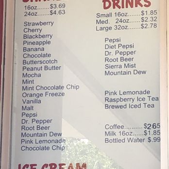 Snowhite Drive In - Shakes menu with flavors. Doesn't even say there's an extra charge for mixing mint chocolate chip or any other flavor - Burgers Near Me - Lodi, California Snowhite Drive In - Shakes menu with flavors. Doesn't even say there's an extra charge for mixing mint chocolate chip or any other flavor - Burgers Near Me - Lodi, California