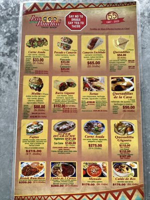 Menu photo 2 Los Panchos Taco Shop Tijuana, BCN