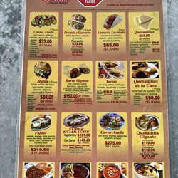 Los Panchos Taco Shop - Menu, as of 2/17/23