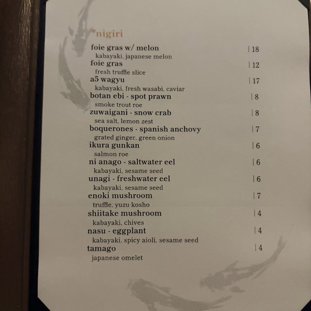 Hachi - Menu - Japanese Near Me - Houston, Texas
