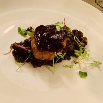 Violet - Fois Gras with lentils and quince - New American Near Me - Seattle, Washington