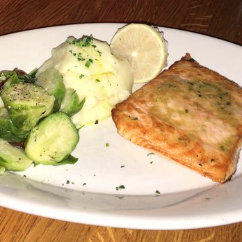 R+D Kitchen - Salmon, Brussels, and Mashed Potatoes - New American Near Me - Dallas, Texas R+D Kitchen - Salmon, Brussels, and Mashed Potatoes - New American Near Me - Dallas, Texas
