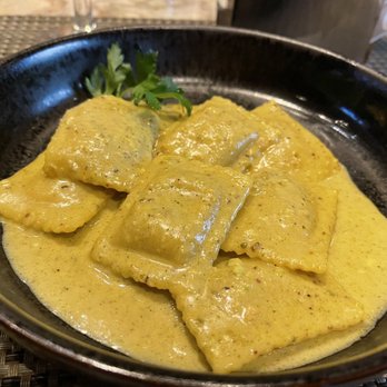 Il Pizzico - Ravioli in pistachio cream sauce - Italian Near Me - Rockville, Maryland