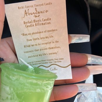Crystal Blue - My abundance candle. 1 of 2. Love this scent. - Spiritual Shop Near Me - Atlanta, Georgia Crystal Blue - My abundance candle. 1 of 2. Love this scent. - Spiritual Shop Near Me - Atlanta, Georgia