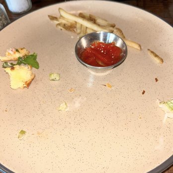 NAPA Kitchen and Wine - The aftermath of the lobster roll and fries  5/5 - Breakfast & Brunch Near Me - Midlothian, Virginia