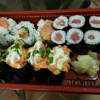 Honolulu Sushi - Spicy ahi nigiri bento  ($12.42) - Sushi Bars Near Me - Honolulu, Hawaii Honolulu Sushi - Spicy ahi nigiri bento  ($12.42) - Sushi Bars Near Me - Honolulu, Hawaii