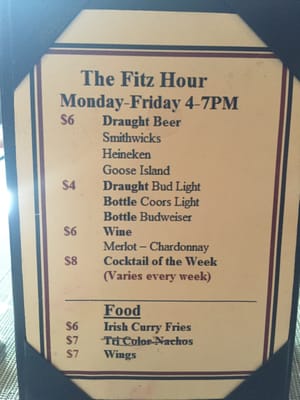 Menu photo 2 The Fitz New York, NY Menu photo 2 The Fitz New York, NY