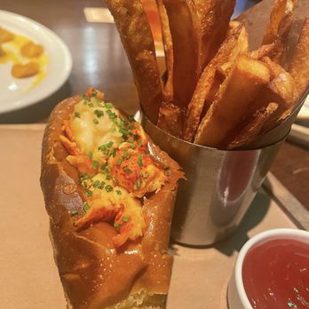 Water Grill - Denver - Lobster roll with fries - Seafood Near Me - Denver, Colorado Water Grill - Denver - Lobster roll with fries - Seafood Near Me - Denver, Colorado