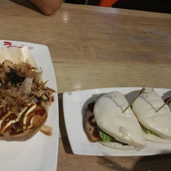 Hajime - Octopus balls was good. Pork bun was ok. The pork was really dry but the white steam bun was good - Ramen Near Me - Atlanta, Georgia Hajime - Octopus balls was good. Pork bun was ok. The pork was really dry but the white steam bun was good - Ramen Near Me - Atlanta, Georgia