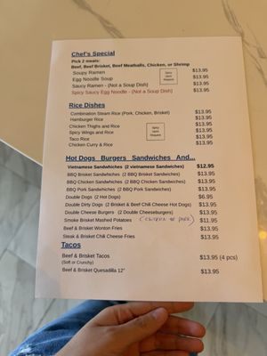 Menu photo 4 Pho Nuts 29 Twentynine Palms, CA