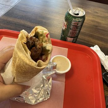 7 Flag Restaurant & Cafe - Beef 06) beef kofta kabob wrap - Middle Eastern Near Me - Los Angeles, California
